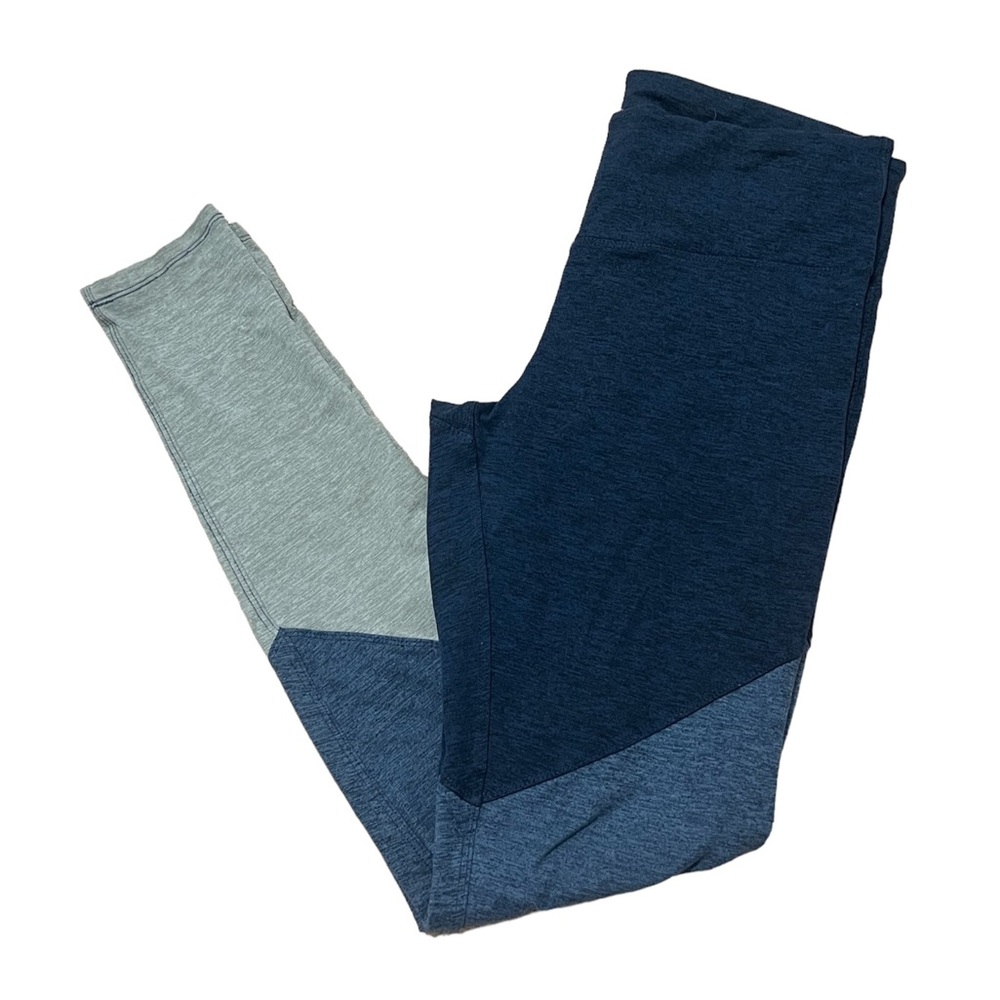 Kyodan Blue Colorblock Yoga Pants (Size S)